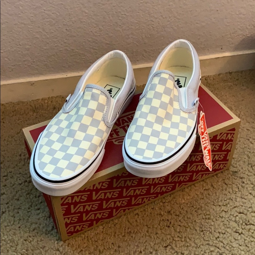 Grey dawn slip on vans